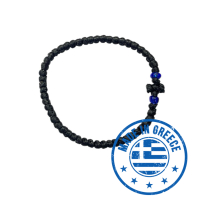 Браслет с греческим плетением «Комбоскини» Черный Греция