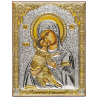 ВОЛОДИМИРСЬКА   ↕18см ↔14см МДФ Сріблення Золочення Шовкографія Італія