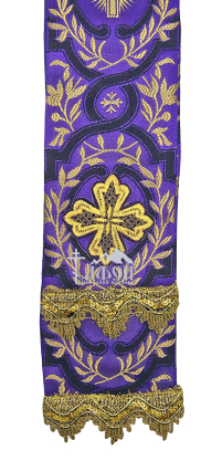 ЗАКЛАДКА для ЄВАНГЕЛІЄ Фіолетова 10/140см Парча 