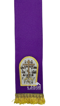 ЗАКЛАДКА для ЄВАНГЕЛІЄ Фіолетова 10/140см Габардин 