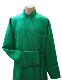 Підрясник грецький   Зелений 58р   Габардин   Вишивка  "Листочок"