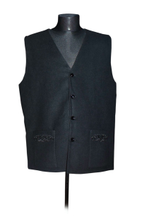 ЖИЛЕТ Чорний  р46 Кашемір Вишивка