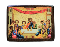 ТАЙНАЯ ВЕЧЕРЯ   ↕13см ↔17см Дерево Литография