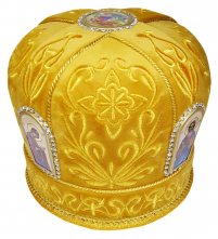 МИТРА   Жовта   Розмір 62   Оксамит Вишивка 