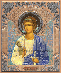 Літографія  18/15см  ЯНГОЛ ОХОРОНЕЦЬ  Церковнослов'янська  мова 