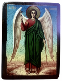 ЯНГОЛ ОХОРОНЕЦЬ   ↕17см ↔13см Дерево Літографія