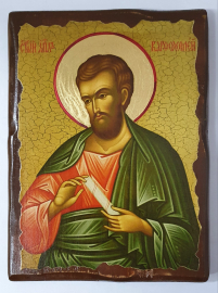 ВАРФОЛОМЕЙ   23/17см Дерево Литография