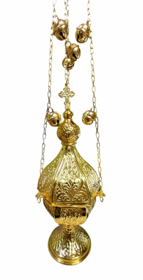 КАДИЛО   ↕70 ↑31 ↔10см   Латунь Позолота Греція