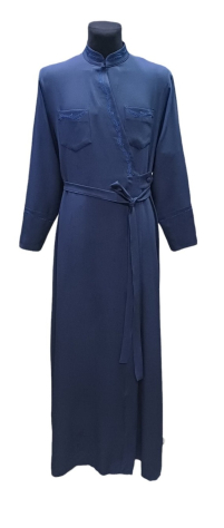 Підрясник грецький   Синій 50р   Костюмна тканина "стретч"   Вишивка Колос