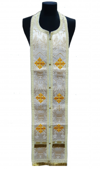 Требний набір ЄПИТРАХИЛЬ і ПОРУЧІ Білий Парча