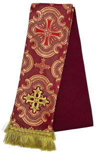 ЗАКЛАДКА для ЄВАНГЕЛІЄ Бордова  11/142см Парча 