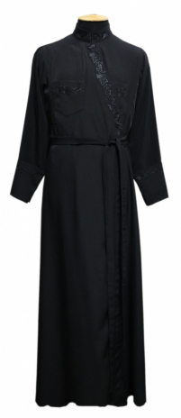 Підрясник грецький   Чорний 52р   Габардин Вишивка  «Виноград»