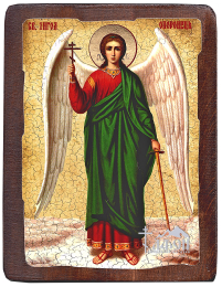 АНГЕЛ ХРАНИТЕЛЬ   ↕23см ↔17см Дерево Литография