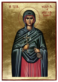 МАРИЯ МАГДАЛИНА   ↕20см ↔14см МДФ Сусальное золото Греция