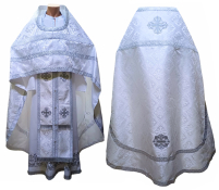 Облачення священника  Біле 58р/д155см   Парча 