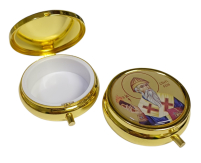 ШКАТУЛКА  ↕1,8см ↔5см Латунь СПИРИДОН ТРИМИФУНТСКИЙ