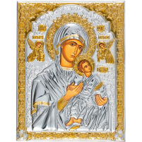 ПРИСТРАСНА (ВСЕПОМІЧНИЦЯ, НУСТАНОЇ ПОМОЧІ)   ↕18см ↔14см МДФ Сріблення Золочення Шовкографія Італія