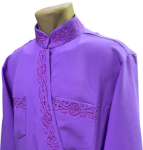 Підрясник грецький   Фіолетовий 52р   Габардин Вишивка "Грецький хрест"