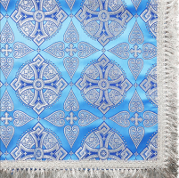 СКАТЕРТИНА   Блакитна   ↕130см ↔130см   Парча