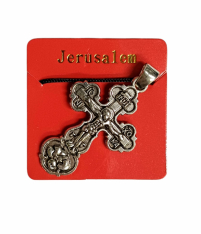 Хрестик НАТІЛЬНИЙ    ↕3см ↔2см Металевий зі шнурком