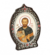 Икона латунная "Святой мученик Виктор" 77,02