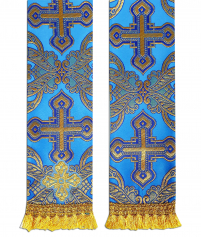 ЗАКЛАДКА для ЄВАНГЕЛІЄ Блакитна 10/140см Парча 