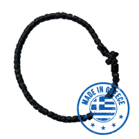 Браслет с греческим плетением «Комбоскини» Черный Греция