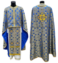 Облачення  Синє  58р/д145см   Парча "Зірка"