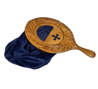 КАРНАВКА  ДЛЯ ПОЖЕРТВ  Синяя  Искуственный бархат Ольха