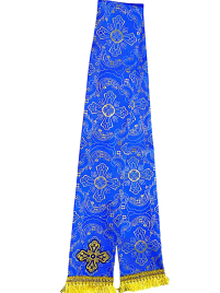 ЗАКЛАДКА для ЄВАНГЕЛІЄ Синя 14/140см Парча