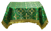 СКАТЕРТИНА   Зелена   ↕100см ↔100см   Парча