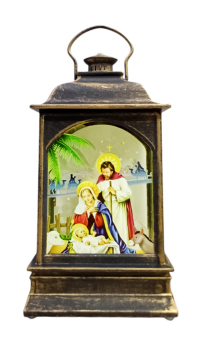 ВЕРТЕП Рожественский  ФОНАРЬ  ↕18,5см ↔10см↔5,5см  Пластмасса с подсветкой