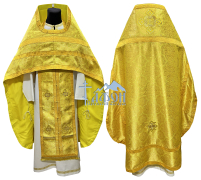 Облачение священника   Желтая 48-50р/д155см   Парча 