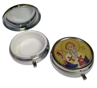 ШКАТУЛКА  ↕1,8см ↔5см Никель СПИРИДОН ТРИМИФУНТСКИЙ