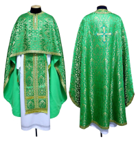 Облачення  Зелене  60р/д145см   Парча"Виноградна лоза"