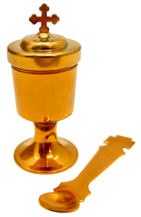 ПОТИР малий   5мл  ↑6.5см Ø2.5см Нержавіюча сталь Булатне напилення