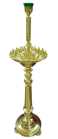 Підсвічник ХРАМОВИЙ на 52 свічок ↕160см ↔100см Латунь 