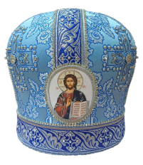 МИТРА   Блакитна   Розмір 57   Парча 