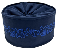 СКУФ'Я   Грецька   Синя   р64 Костюмна тканина Вишивка «Грецький візерунок» 