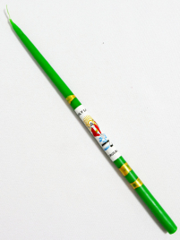 Свеча ИЕРУСАЛИМСКАЯ   Зеленая  Парафиновая 