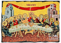 ТАЄМНА ВЕЧЕРЯ   ↕30см ↔40см   Дерево Літографія