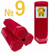 2кгСвечи 100%ВОСКОВЫЕ Красные №9   Количество-50шт      БЕЗ СКИДОК!  