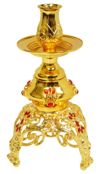 ПОДСВЕЧНИК    ↕19см Ø10см   Метал Китай