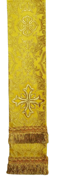 ЗАКЛАДКА для ЄВАНГЕЛІЄ Жовта 10/140см Парча 