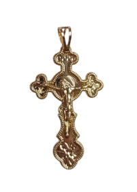 Крестик НАТЕЛЬНЫЙ    ↕4.8 ↔2.5 см   Медицынский сплав