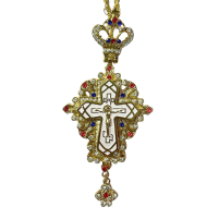 КРЕСТ Наперсный ↕12см ↔5,5см Латунь  Китай