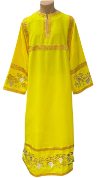 СТИХАРЬ   Жовтий   д140см    Габардин   Вишивка 