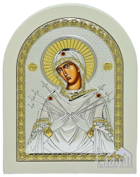 СЕМИСТРІЛЬНА   ↕25.5см ↔19.5см МДФ Шовкографія PVD(посріблення) Греція