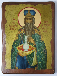 МЕЛХИСИДЕК   ↕23см ↔17см Дерево Литография 