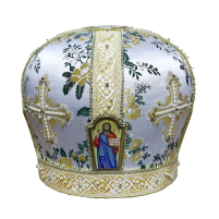 МИТРА   Белая   Размер 60   Парча  